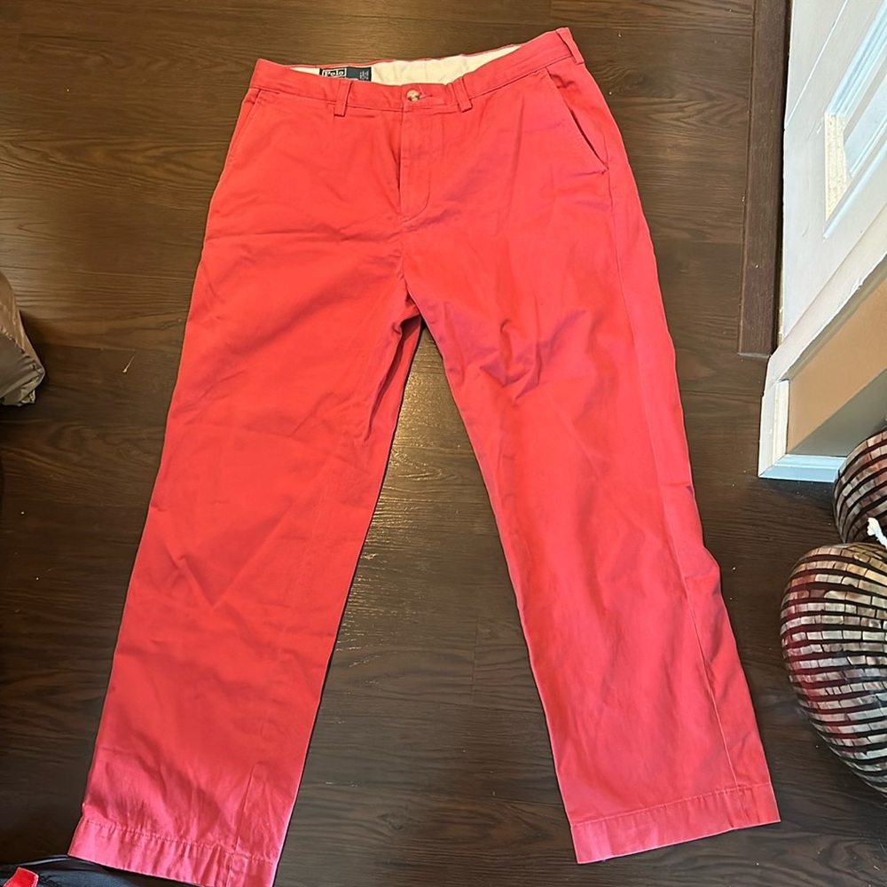 Red Polo Pants 34x30